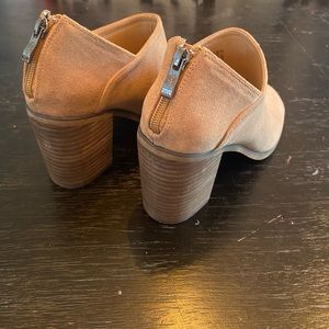 Never worn Suede Peep Toe Booties